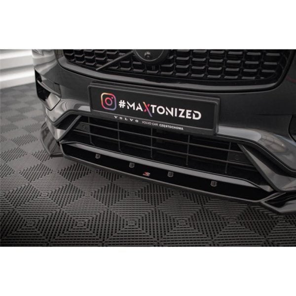 Sottoparaurti splitter anteriore V.1 Volvo XC90 R-Design Mk2 Facelift 2019-