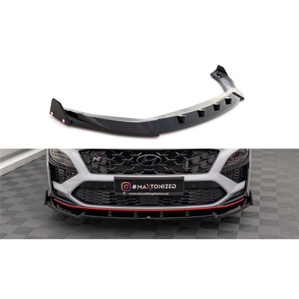 Sottoparaurti splitter anteriore V.2 + Flaps Hyundai Kona N Mk1 2021-