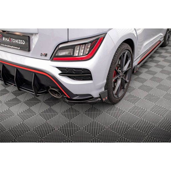 Sottoparaurti laterali posteriori V.1 + Flaps Hyundai Kona N Mk1 2021-