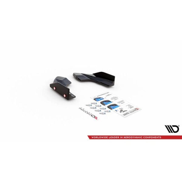 Sottoparaurti splitter laterali posteriori V.2 + Flaps Volkswagen Golf R MK8 2020-