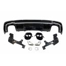 Sottoparaurti estrattore posteriore Audi A4 S-Line 2020- Look RS4