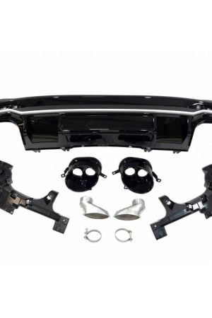 Sottoparaurti estrattore posteriore Audi A4 S-Line 2020- Look RS4