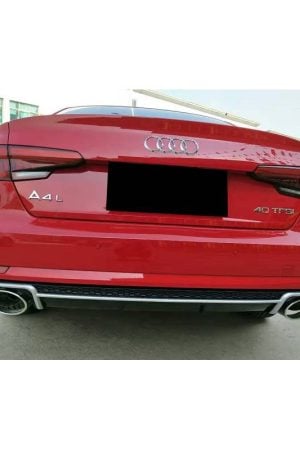 Sottoparaurti estrattore posteriore Audi A4 B9 2016- Look RS4