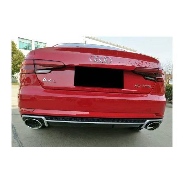 Sottoparaurti estrattore posteriore Audi A4 B9 2016- Look RS4