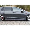 Minigonne laterali sottoporta con flaps Volkswagen Golf 8 GTI / GTD 2020-