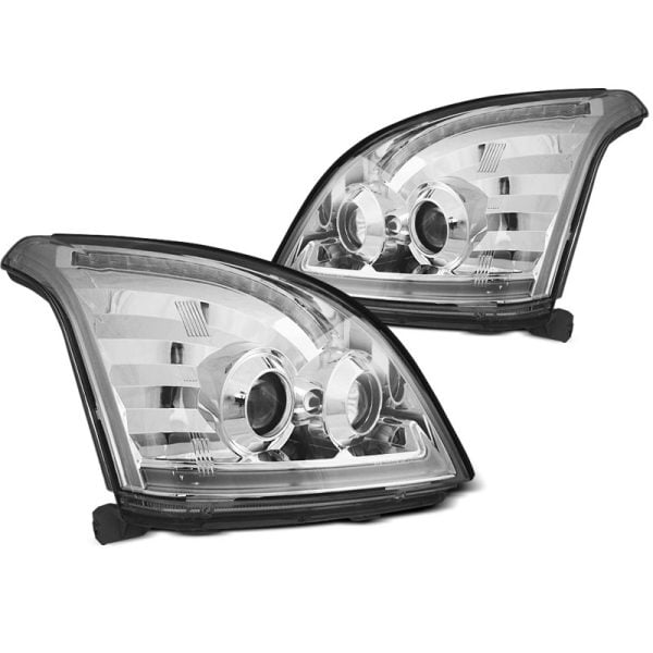 Fari Tube Light e DTS Toyota Land Cruiser 120 03-09 Chrome