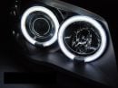 Fari Angel Eyes CCFL BMW Serie 1 E87 E81 E82 E88 04-11 Neri