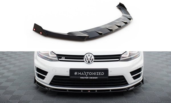 Sottoparaurti splitter anteriore V.5 + Flaps Volkwagen Golf VII 7 R 2013-2016