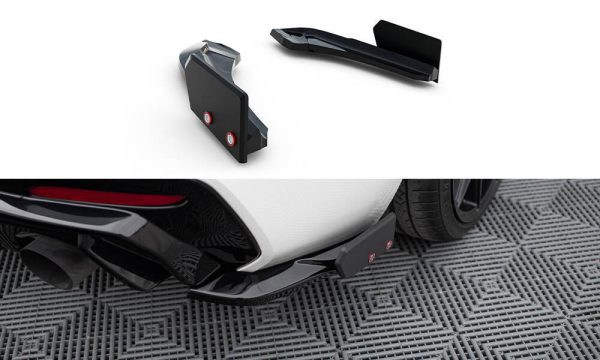 Sottoparaurti splitter laterali posteriori V.5 + Flaps BMW 1 M-Pack / M140i F20 Facelift 15-19