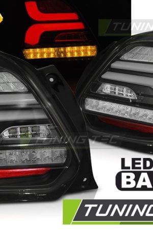 Coppia fari Led Bar posteriori neri Suzuki Swift 2017+ Freccia Sequenziale