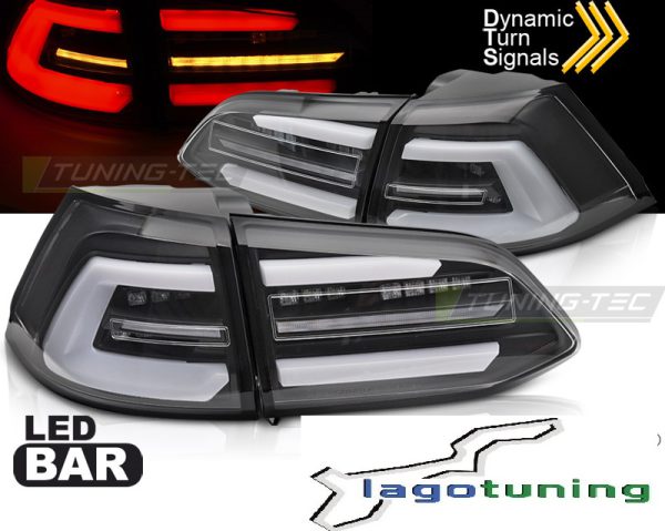 Coppia fari Led Bar DTS posteriori Volkswagen Golf VII Variant 2017-2019 Neri