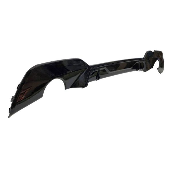 Paraurti posteriore BMW G20 M-Performance Look 2 Uscite Nero lucido