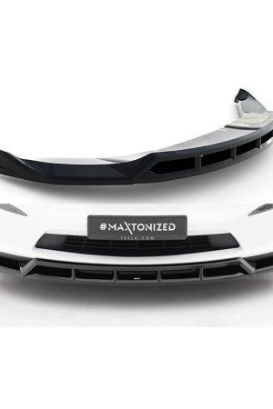 Sottoparaurti splitter anteriore V.3 Tesla Model X Mk1 Facelift 2021-