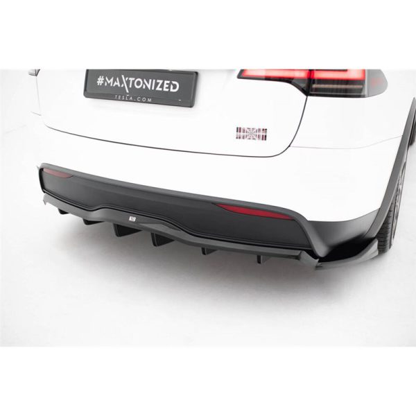 Sottoparaurti estrattore posteriore V.2 Tesla Model X Mk1 Facelift 2021-