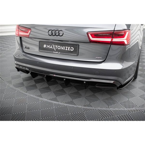 Sottoparaurti estrattore posteriore V.2 Audi S6 / A6 S-Line / A6 C7 FL 2014-2017