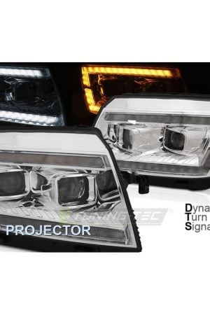 Fari anteriori LED e DTS per Volkswagen Crafter II 2017- Chrome