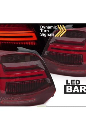 Coppia fari Led Bar e DTS posteriori Volkswagen Polo 2009-2017 Rossi