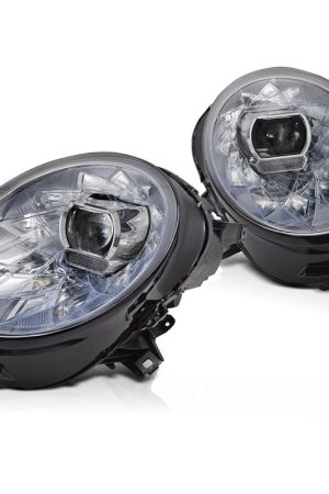 Fari anteriori Full LED e DTS per Mini Cooper F54/ F55/ F56 2014-2021 Chrome