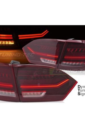 Coppia fari Led Bar e DTS posteriori Volkswagen Jetta VI 2011-2014 Rossi