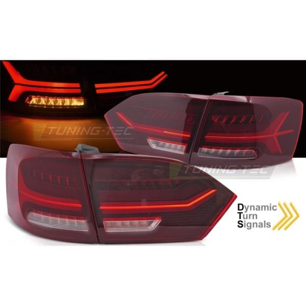 Coppia fari Led Bar e DTS posteriori Volkswagen Jetta VI 2011-2014 Rossi