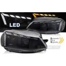 Fari anteriori Full LED e DTS per Volkswagen Golf 7 2017-2019 Neri