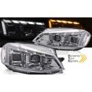 Fari anteriori LED e DTS per Volkswagen Golf 7 2017-2019 Chrome