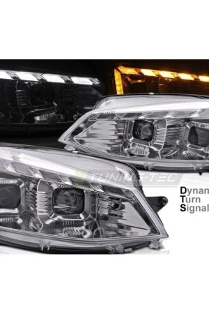 Fari anteriori LED e DTS per Volkswagen Golf 7 2017-2019 Chrome