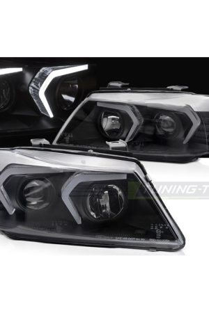 Coppia di fari con Led BMW E90 / E91 2005-2008 Neri