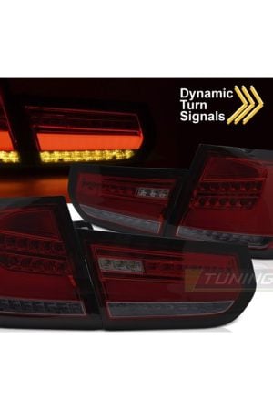 Coppia fari Led Bar e DTS posteriori BMW F30 2011-2015 Rossi Fume