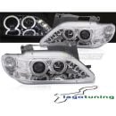 Fari angel eyes LED Citroen Xsara 1997-2000 Cromati