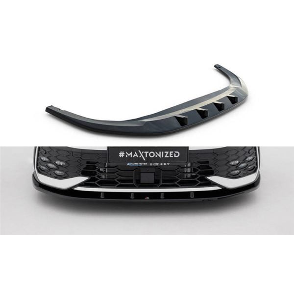 Sottoparaurti splitter anteriore V.1 Volkswagen Golf GTI / GTE / R-Line Mk8 2024-