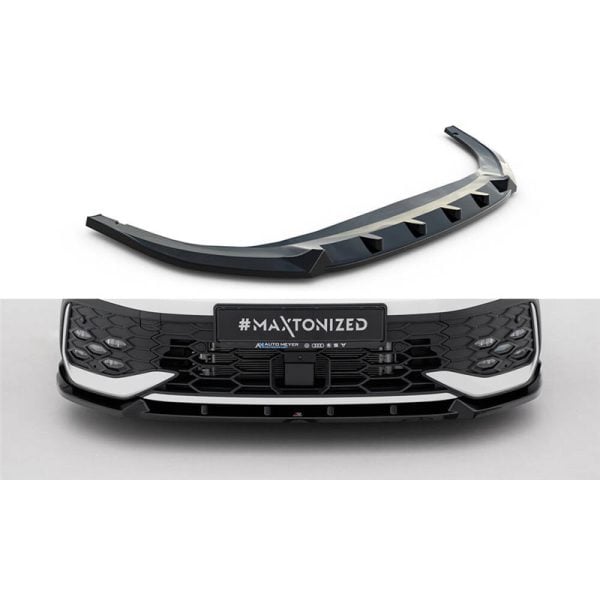 Sottoparaurti splitter anteriore V.2 Volkswagen Golf GTI / GTE / R-Line Mk8 2024-