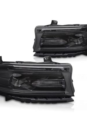 Fari anteriori DRL e DTS per Dodge Charger 2014-2023 Neri