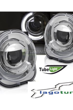 Fari anteriori Tube light Jeep Renegade 2014- Chrome