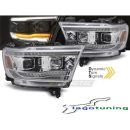 Fari anteriori LED e DTS per Dodge Ram 1500 2019-2022 Chrome