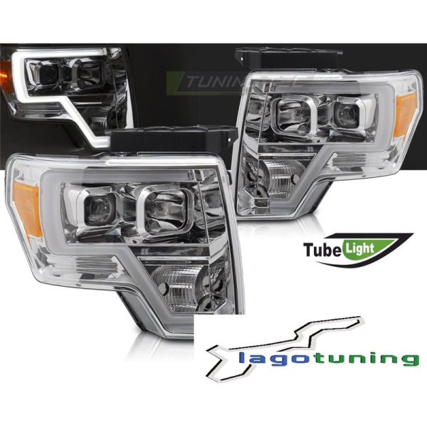 Fari Tube Light Ford F150 MK12 2008-2014 Chrome