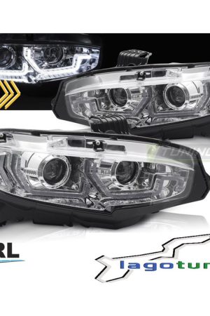 Fari anteriori DRL e DTS per Honda Civic X 2016-2021 Chrome