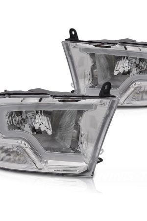 Fari anteriori Tube Light Dodge Ram 2009-2018 Chrome