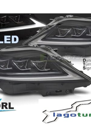 Fari Full Led e DTS Lexus RX 2012-2015 Neri