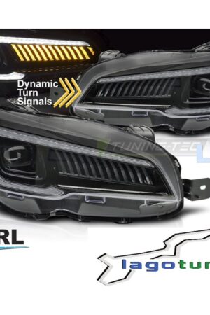 Fari Full Led e DTS Subaru WRX 2015-2022 Neri