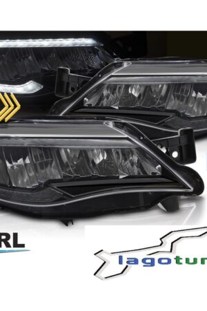 Fari Full Led e DTS Subaru WRX 2008-2014 Neri