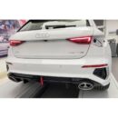 Sottoparaurti diffusore posteriore Audi S3 Sportback 8Y 2020 SLINE nero lucido