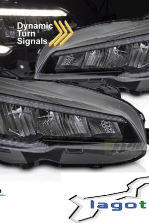 Fari Full Led e DTS Subaru WRX 2015-2022 Neri