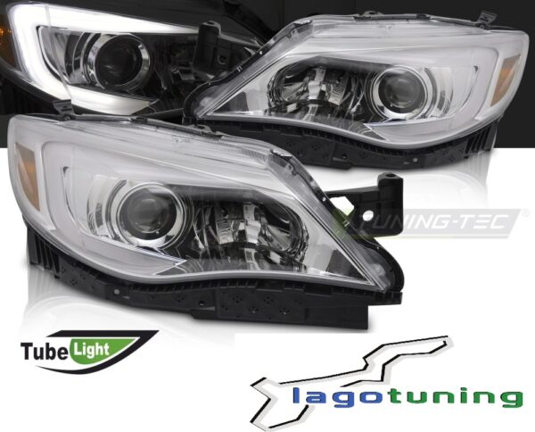 Fari Tube Light Subaru WRX STI 2008-2014 Chrome